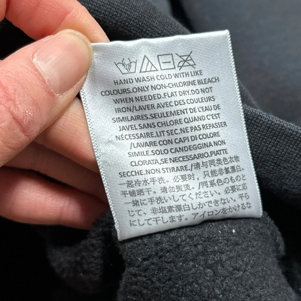 Essentials Fear of God 1977 Iron Gray Fleece Oversized Sweatshirt Womens Large - Picture 8 of 8